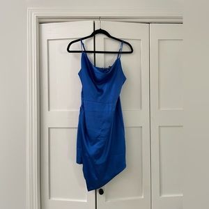 Blue Silk Lulus Dress, Size L